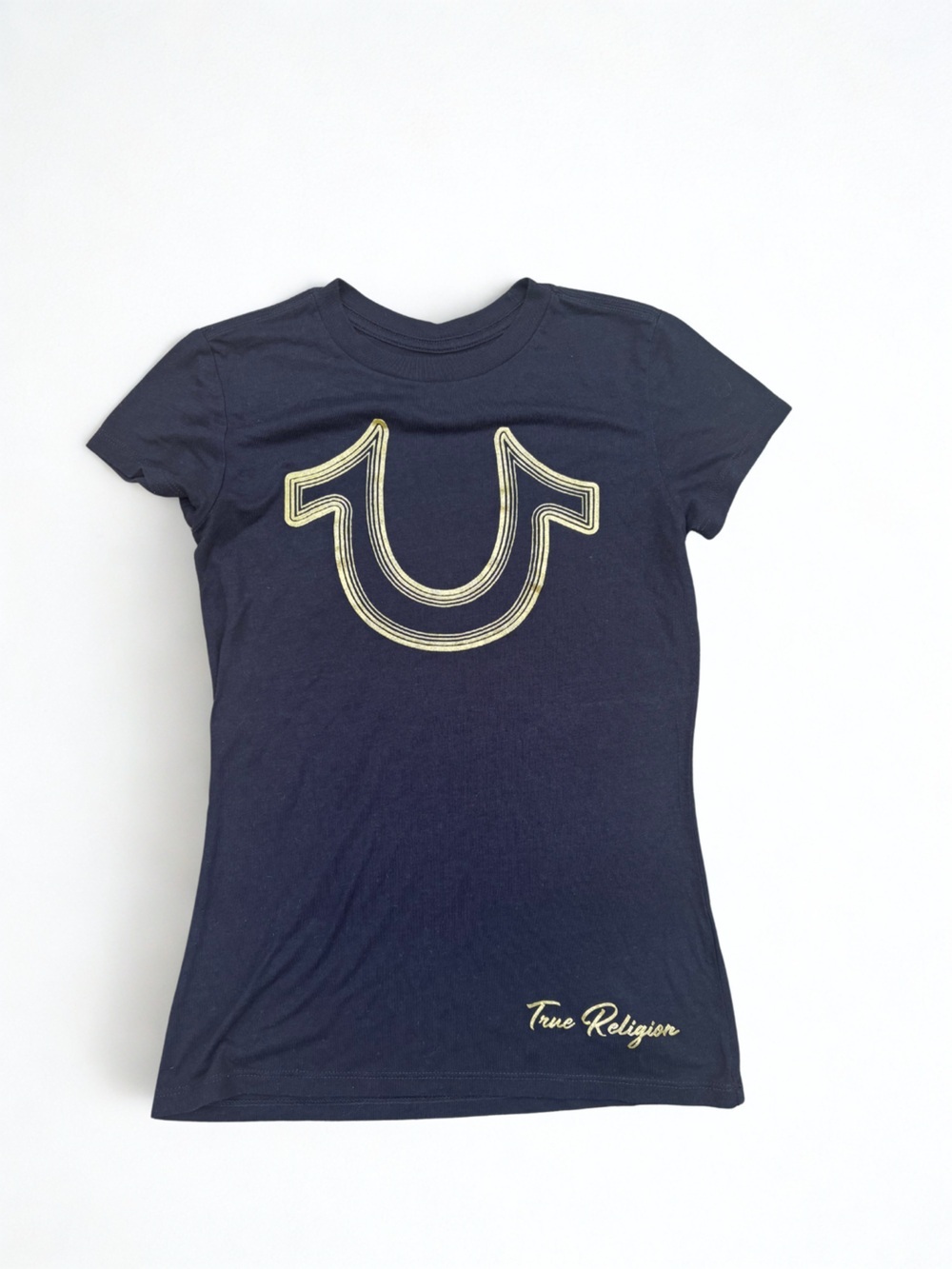 True Religion World Tour Tshirt Tee xxs black and gold in GUC